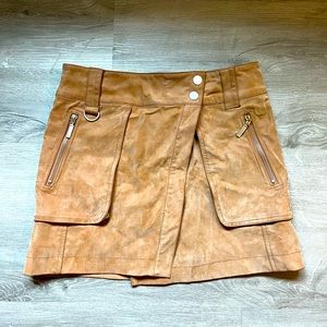 FREE PEOPLE - Tan Carson Utility Skirt Size 4